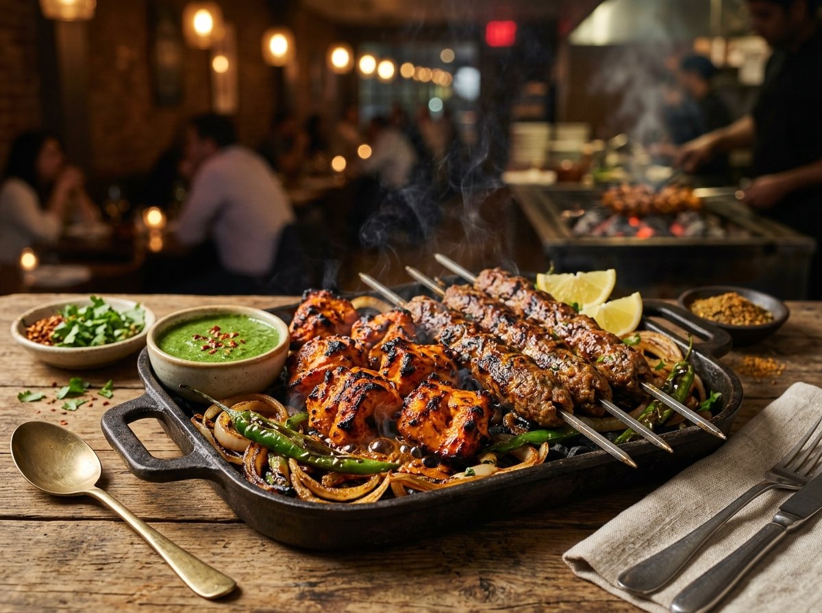 Saftig gegrillte Tandoori-Spieße — Maharaja Minden